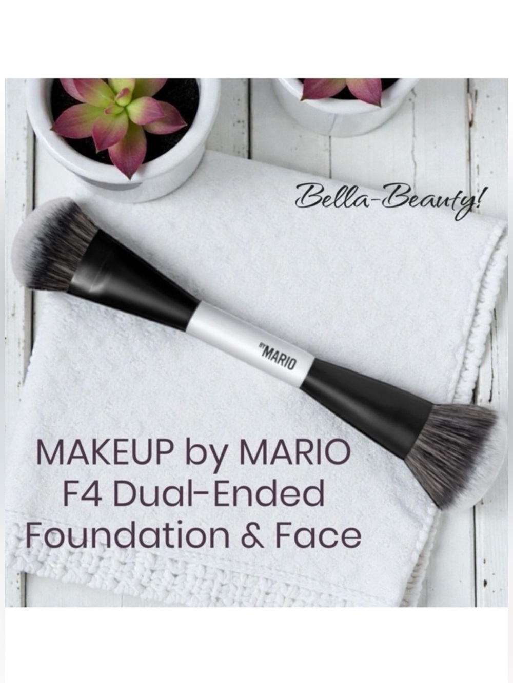 MAKEUP by MARIO F4
F4 DUAL-ENDED FOUNDATION AND FACE BRUSH   ~NEW~